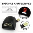 litzland OLED Neon LED STF9 License Plate Light Tag Lamp Assembly
