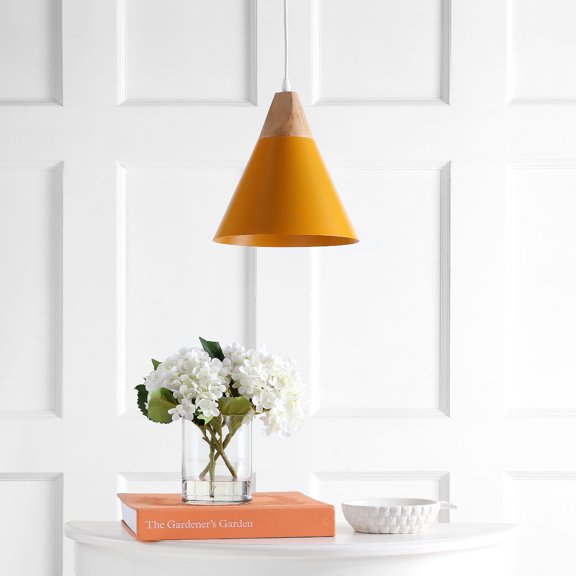 SAFAVIEH Cila 10 Inch Pendant | Yellow |