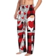 thumbnail image 6 of Honiee Buffalo Plaid Love And Gnome for men - a sleek fusion of Straight Pajama Pants, versatile Lounge Pants, and cozy Sleepwear, all rolled into one-XX-Large, 6 of 6