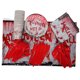 thumbnail image 4 of 1 juego de vajilla desechable con estampado de mano ensangrentada de Halloween, vajilla de fiesta de miedo para fiesta temática de terror, incluye platos, cubiertos, vasos, servilletas y mantel, 4 of 7