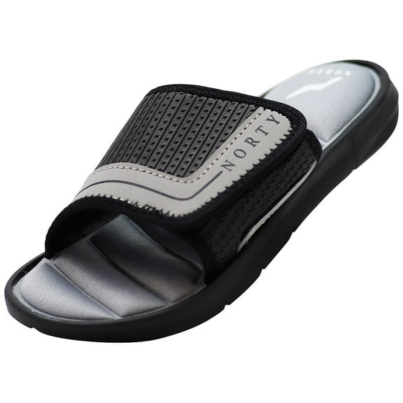 Norty Unisex Boys Girls Memory Foam Slide Shower Sandals Slip On Casual for Kids