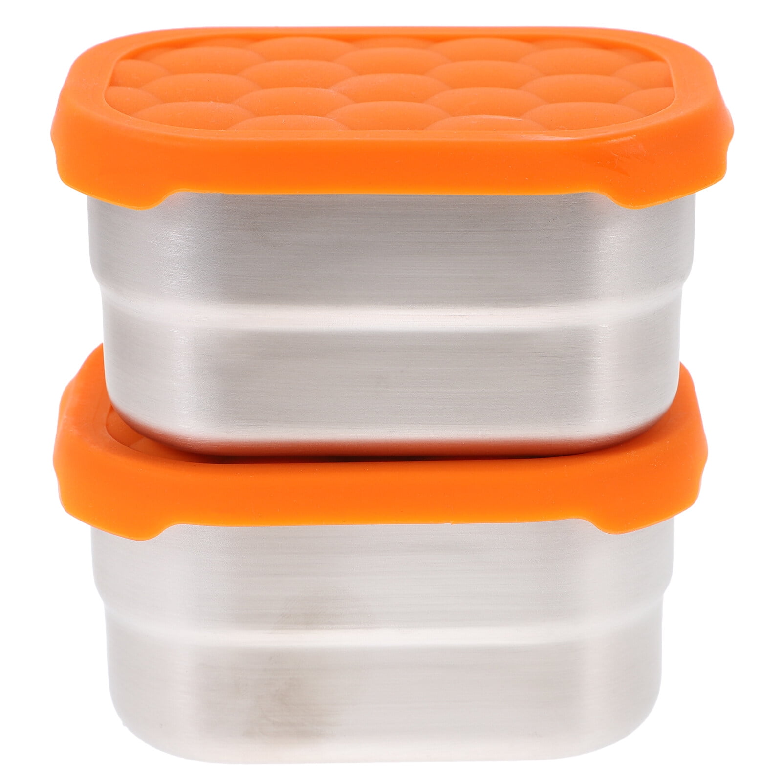 2Pcs Rectangle Storage Bowls Mixing Bowl Food Storage Bowl Stainless