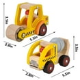 Wooden Push Car Toys for Infants 1218 Months, 2 Pcs Baby Vehicle Toys