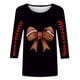 thumbnail image 2 of TaTaai Women Loose Casual Pullover Top Football Print Crew Neck 3/4 Sleeve Stylish Ladies Daily Outdoor Wear No Fading Soft Comfortable High-Rated Fashion T-Shirt Gift, 2 of 6
