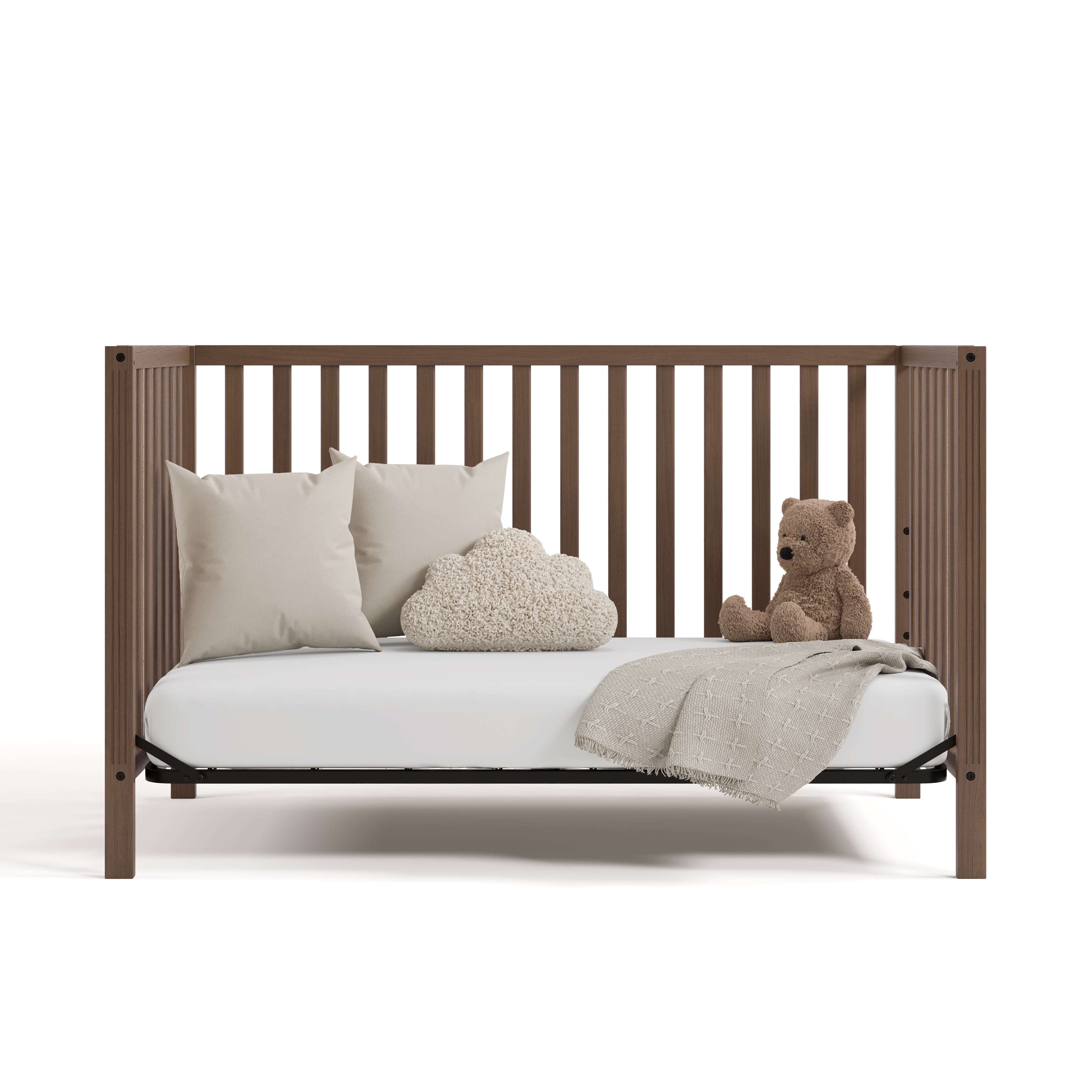 Storkcraft Morningside 5-in-1 Convertible Baby Crib, Hazelnut