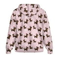 thumbnail image 5 of Renewold Christmas Dachshund Dog Pink Womens Hoodies Sweater Hooded Tops Oversized Sweatshirts Long Sleeve Drop Shoulder Jackets Pullover Tops Sweatshirts Fashion Streetwear Outfits Athletic, 4XL, 5 of 7