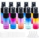 thumbnail image 1 of 10 frascos de vidrio con atomizador de 5 ml, de colores arcoíris, recargables, para perfumes, aceites esenciales y líquidos., 1 of 8