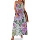 thumbnail image 1 of Vestido sin mangas de peonía y pájaros amarillos vestido verano 2024 mujer vestido de noche, 1 of 7