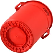 Global Industrial Plastic Trash Can - 32 Gallon Red