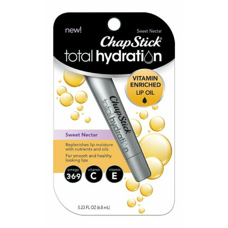 ChapStick Total Hydration Vitamin Enriched Lip Oil, Sweet (Best Chapstick For Extremely Dry Lips)