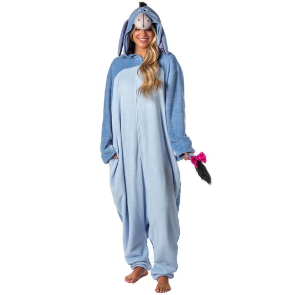 Winnie-the-Pooh Eeyore Women's Costume Union Suit One Piece Pajama Outfit
