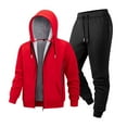 thumbnail image 4 of Mens Sweat Suits Set Tracksuit 2 Piece Outfits Long Sleeve Sweatsuit Set Full Zip Running Jacket and Pants Athletic Jogging Fall Winter Tracksuit, 4 of 4