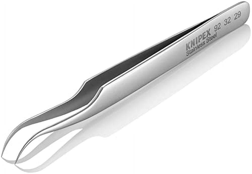 Knipex Tweezers, Anti-Mag, Sickle, 4-3/4 In, SS 92 32 29