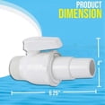 thumbnail image 3 of Dual Sided ECONOLINE Ball Valve for Hayward Filters Oil Skimmers, 3 of 5