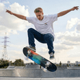 thumbnail image 4 of eVita 31 Inch Complete Skateboard with PU Wheels, Wood 7 Layer Canadian Maple Trick Board for Boys Girls Youth Teens Gift for Beginners, 4 of 8