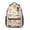 Cat and Cup, variant on Orange Cat and Yarn Beige Pattern Backpack for School, Cute School Bag with Adjustable Shoulder Straps and Padded Back, 15.3"x11"x6.7"