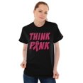 thumbnail image 5 of Think Pink Breast Cancer Awareness Women's Graphic T Shirt Tees Brisco Brands S, 5 of 5