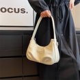 thumbnail image 2 of Bolso de hombro para mujer, bolso de moda para axilas, bolsos de mano informales plisados ​​(blanco) Sywqhk Para Estrenar, 2 of 5