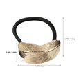 thumbnail image 2 of WHAMVOX 10Ud Metal Ponytail Hair Cuffs Dorados Con Hoja Para Eventos Y Uso Diario, 2 of 6
