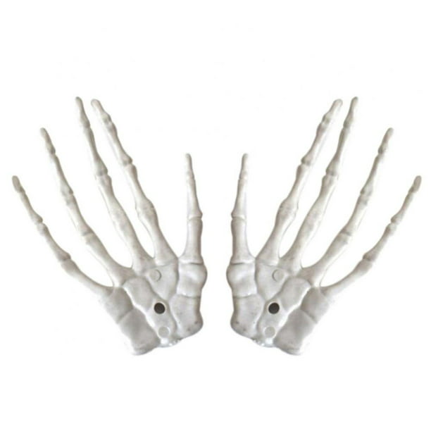 Halloween Realistic Life-Size Skeleton Hand Plastic Dummy Hand Bone Zombie  Party Horror Horror Props Halloween Decorations Haunted House Decoration