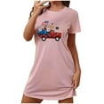 thumbnail image 2 of WJHWSX Womens Nightgown,Nightgowns for Women,Comfort Fit,Moisture Wicking,Printed,Pink,M(US:6), 2 of 7