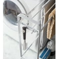 thumbnail image 4 of Yamazaki Home Rolling Towel Rack, White, Steel,  Holds 4 bath towels, 1 bath mat, Supports 12.1 pounds, Handles, 4 of 6