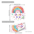 thumbnail image 2 of HengDidi Cartoon Colorful Stars Rainbow Electrostatic Window Stickers - Removable Cling Film for Glass Window Decoration in Home Interiors, Easy Application and Removal, 2 of 6