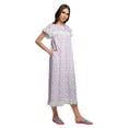 thumbnail image 3 of Moomaya Printed Round Neck Nursing Sleepwear For Women Cotton Nightdress, 3 of 6