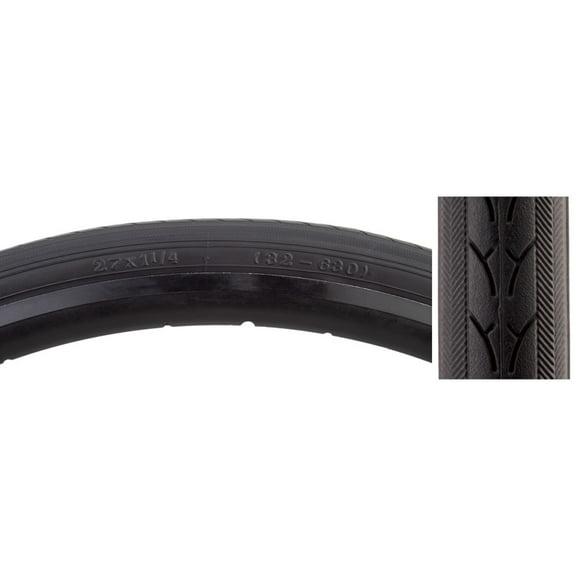 Sunlite Urban V44 Road Tire 27x1-1/4 (630 ISO) Black Folding CB 30TPI 100psi