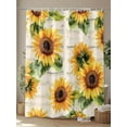thumbnail image 4 of Vintage Sunflower Shower Curtain, Watercolor Flowers Summer Farmhouse Waterproof Shower Curtain Set with 12 Hooks Lightweight Washable Fabric Shower Curtains for Bathroom 36x72 Inches, 4 of 6
