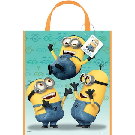 Large Plastic Despicable Me Goodie Bag, 13 x 11 in, 1ct