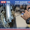 thumbnail image 2 of MTO Metric T-Handle Spinner Allen Key Wrench Set, 8-Piece 2-10mm, 3-Way Sliding Handle & Spinning Sleeve, CR-V Steel Hex Wrench with Storage Rack for Motorcycle, Car, DIY, 2 of 7
