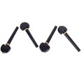 thumbnail image 2 of Clavijas de afinación para violonchelo, ajuste fino y suave, piezas de accesorios de cuerdas orquestales de madera de ébano, 4 Uds., 2 of 5
