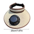 thumbnail image 3 of Outdoor Wide Brim Sun Hat with Solar Fan, Sun Bucket Hat for Men Women, Sun Protection Hat, Bucket Fishing Hat with Fan Built in, 3 of 6