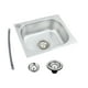 thumbnail image 2 of Fregadero de cocina, fregadero utilitario, accesorio de cocina, lavabo profundo de un solo tazón para lavar platos, estación de trabajo, restaurante,, 2 of 9