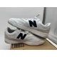 thumbnail image 5 of New Balance BB80 Athletic Sneaker Mens White Navy Leather Lace-Up Low Top - 11, 5 of 6