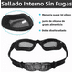 thumbnail image 4 of Kit De Gafas De Natación proteccion Uv Y Recubrimiento Negros 8 en 1 Belug  Googlees para Natación, 4 of 4