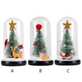 thumbnail image 3 of Adorno de cristal de Navidad, decoración de Navidad, alce de pino, adornos de santa para fiestas de navidad, dormitorio, decoración de dormitorio, suministros de regalo para fiestas de cumpleaños, San Feliz Sencillez, 3 of 5