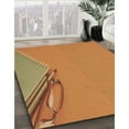 thumbnail image 3 of Ahgly Company Machine Washable Indoor Square Transitional Orange Area Rugs, 4' Square, 3 of 7