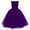 Dark Purple, variant on Flowers Girls Tulle Lace Dress for Kids Wedding Bridesmaid Pageant Birthday Party Communion Formal Princess Prom Maxi Gown 6-7 Years White