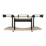 ACME Eleazar Music Recording Studio Desk in Natural Oak