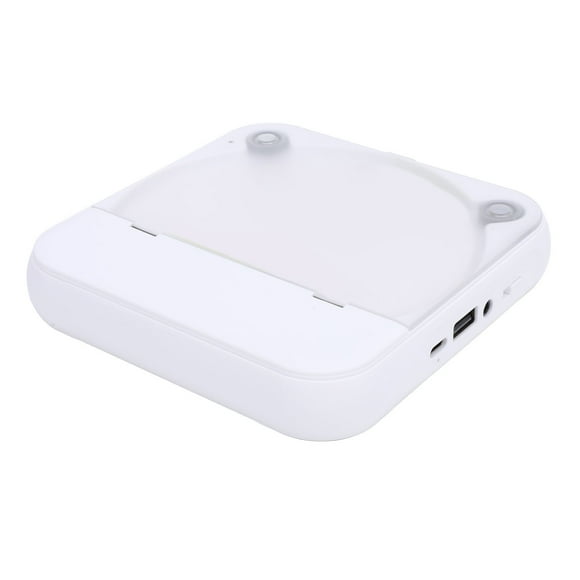 Portable CD Player, 5.3 USB Rechargeable Music Player, Small CD Player for Playing CD R, CD RW, MP3, WMA, Support Headphone Jack, Charger for Home