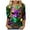 Multicolor, variant on Ashosteey 2024 Mardi Gras Shirt for Women Carnival Themed Outfit Party Tee Mask Graphic 3/4 Sleeve Tunic Tops Crewneck Parade Blouse Tshirt
