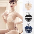 thumbnail image 6 of Women's Full Figure Plus Size Cotton Lace Front Close Bra and Briefs Sets, 6 of 6