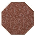 thumbnail image 1 of Furnish My Place Indoor Floor Rug - 9 ft. Octagon, Rust, Geometrical Print, Customized Area Rug for Bedrooms, Hallways, Living Rooms, 1 of 5