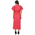 thumbnail image 3 of Bimba Cotton Kaftan Hospital Delivery Gown, Nursing Moms Caftan Night Gown, 3 of 6