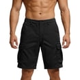 thumbnail image 2 of cfhntfmh Men Cargo Shorts Wide Leg Casual Knee Length Lightweight Shorts Stretch Outdoor Hiking Travel Work Short Pants, 2 of 7