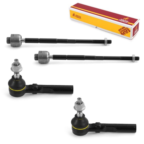Metrix Premium Chassis Parts- 4 PC Inner & Outer Tie Rod End Kit Fits 08-09 Chevrolet Captiva Sport, 08-09 Equinox, 08-09 Pontiac Torrent, 08-09 Saturn Vue, EV800330, ES800030