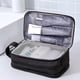 thumbnail image 3 of CHAO Bolsa de cosméticos sencilla con separación de humedad y secado rápido, bolsa de almacenamiento de cosméticos liviana para mujeres y niñas, pequeña, negra, 3 of 5