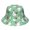 Hen and Tail Green Pattern, variant on Rooster and Hen Orange Pattern Bucket Hat, Travel Foldable Hat with Wide Brim & Breathable Fabric, Foldable Design Gifts for Unisex Men Women